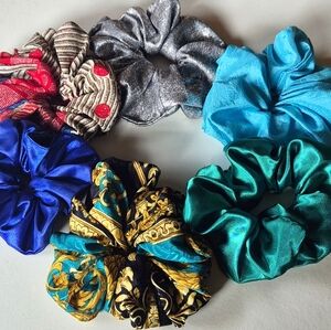 Classy Silky 6pc Scrunchie Set